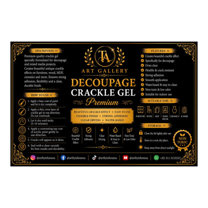TA Art Gallery Decoupage Crackle Gel