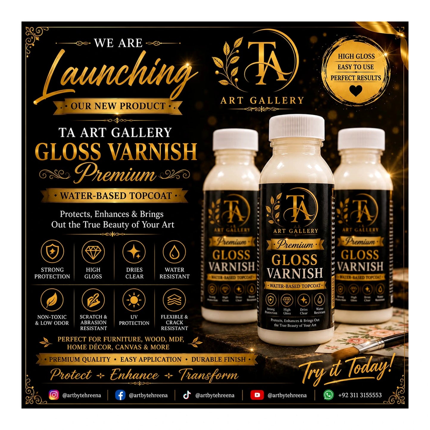 TA Art Gallery Gloss Varnish