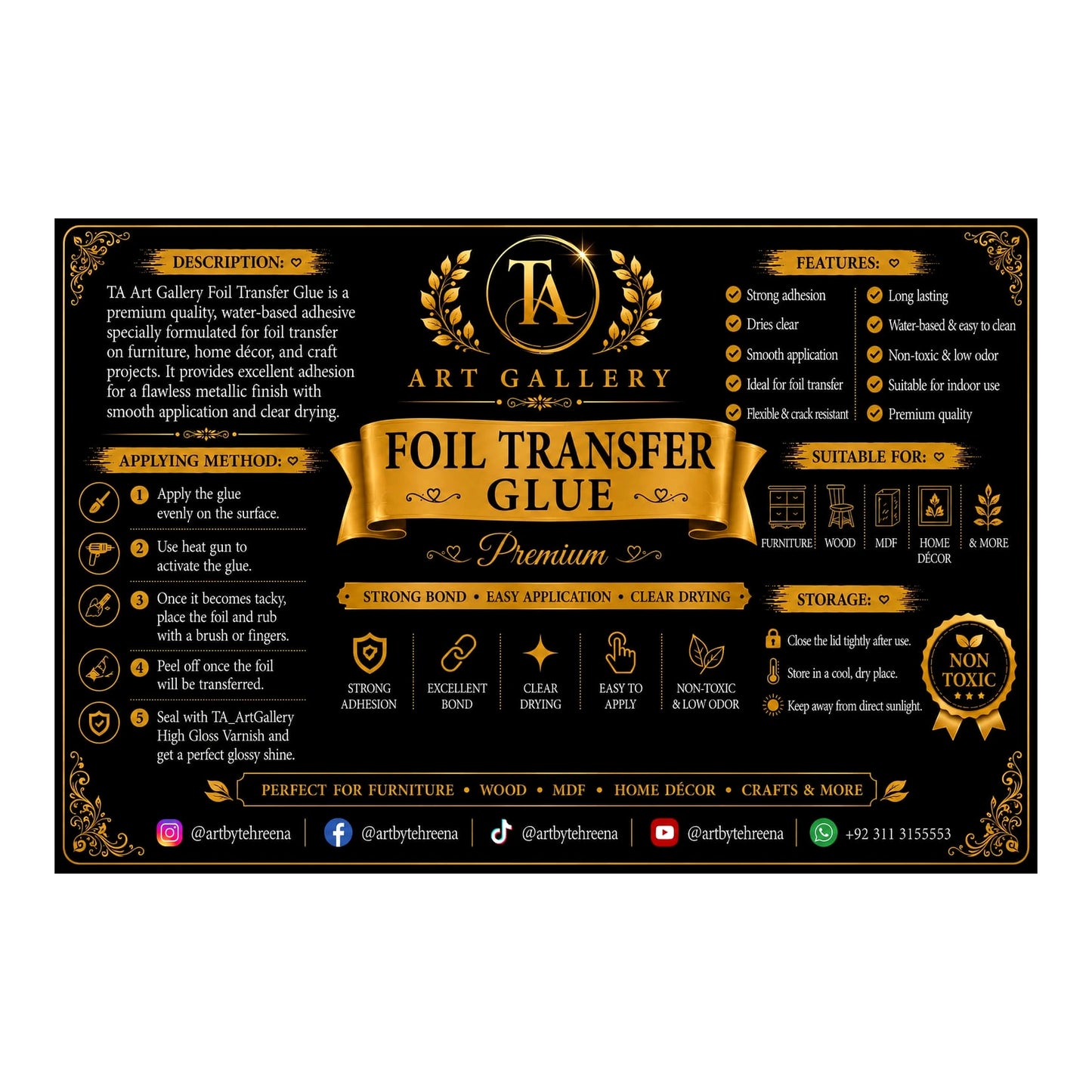 TA Art Gallery Foil Transfer Glue