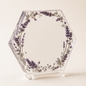 Lavender Hexagon Resin Plaque