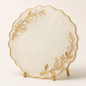 Ivory Pearl Botanical Resin Plaque