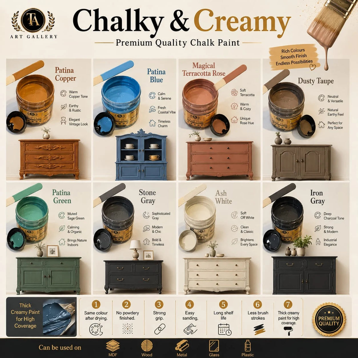 TA Art Gallery - Premium Chalk Paint