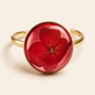Crimson Petal Resin Ring